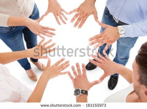 stock-photo-group-of-people-making-circle-shape-with-hand-over-white-background-161155973